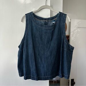Old Navy Blue Denim Tank Top